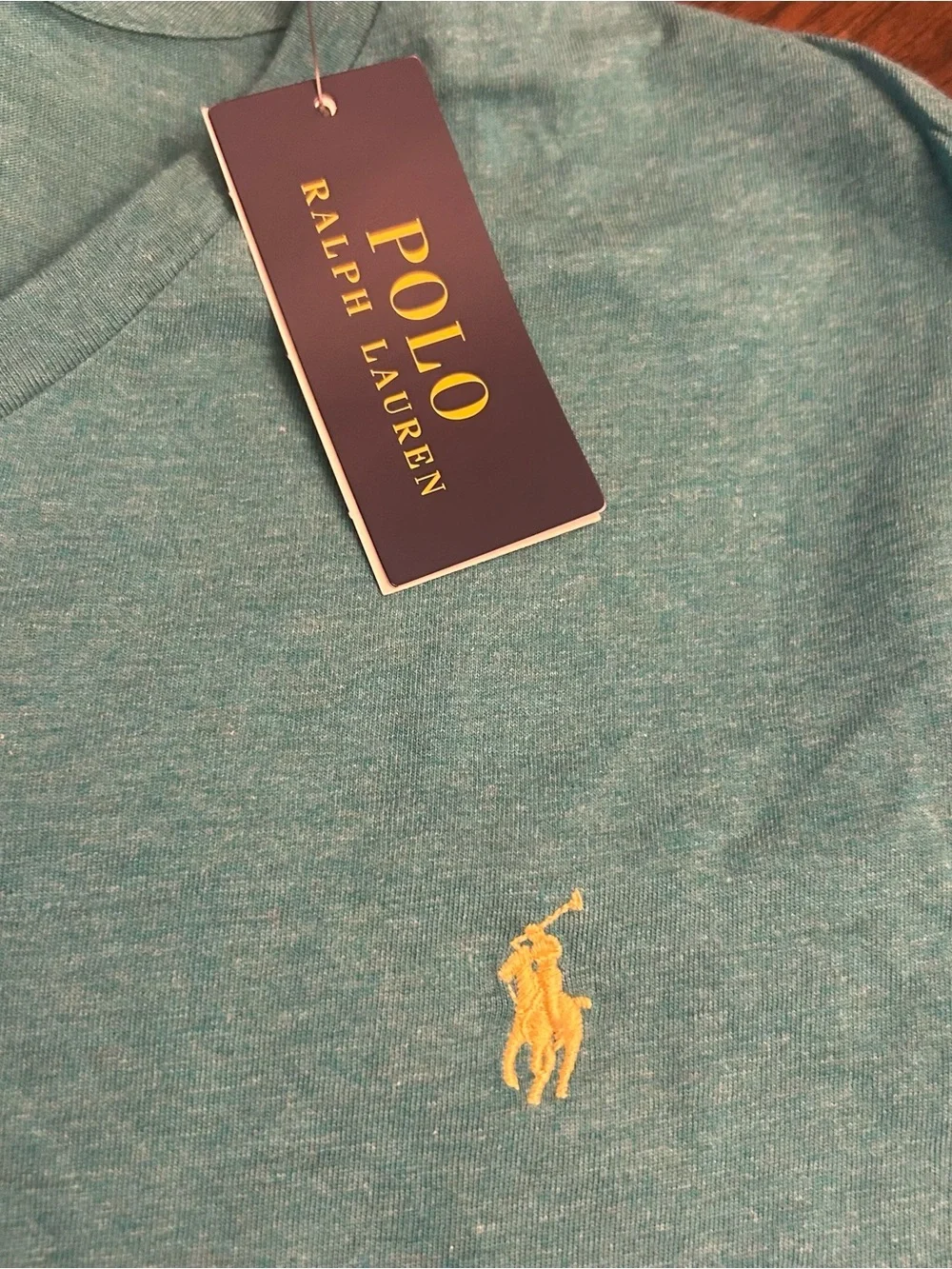 Polo Ralph Lauren Mens LG V-Neck Modern Classic-Fit T-Shirt Tee Mens Green New